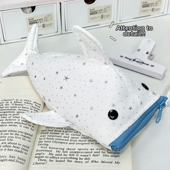 Penar în stil japonez, cu rechin drăguț și stea, din pânză, design creativ