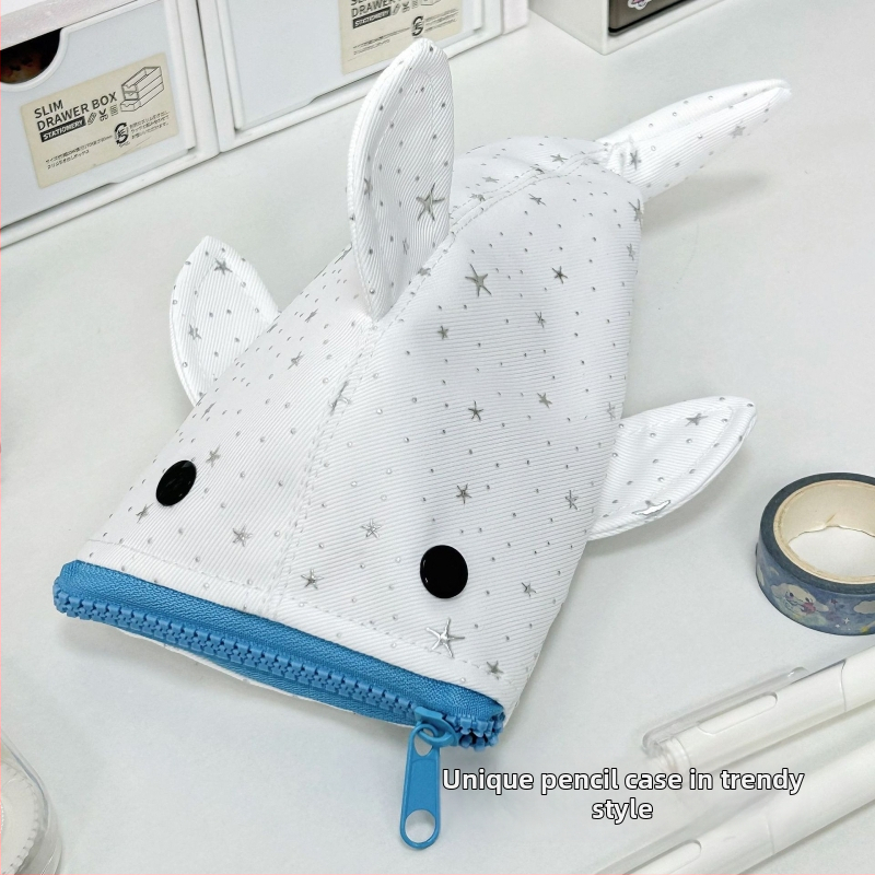 Penar în stil japonez, cu rechin drăguț și stea, din pânză, design creativ