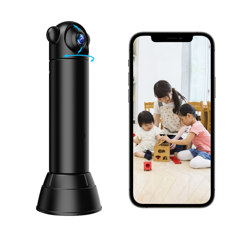 V10 Cameră de supraveghere wireless pentru interior, cu vedere de noapte HD, culoare completă, rotire la 360°, PTZ inteligent