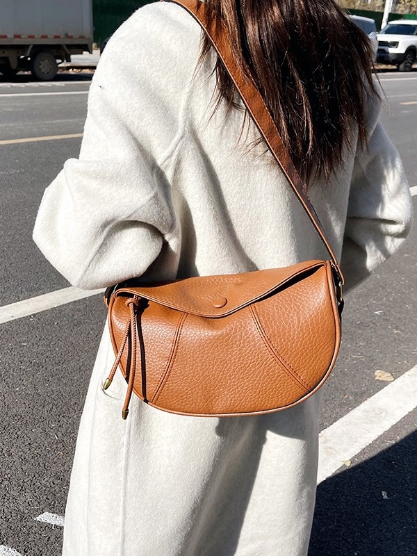 Geantă crossbody de iarnă – stil casual de nișă, formă de dumpling