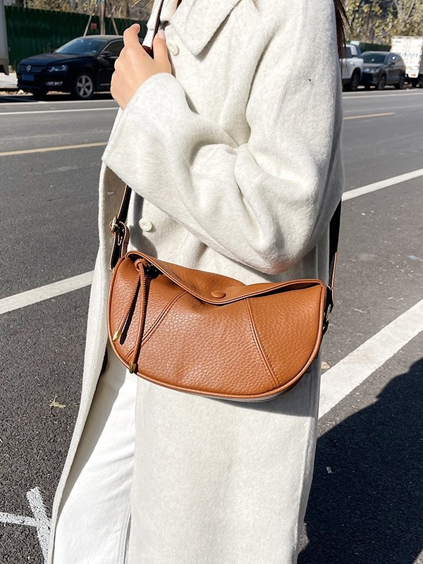 Geantă crossbody de iarnă – stil casual de nișă, formă de dumpling
