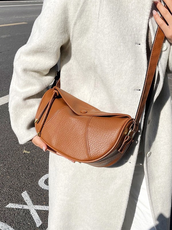 Geantă crossbody de iarnă – stil casual de nișă, formă de dumpling