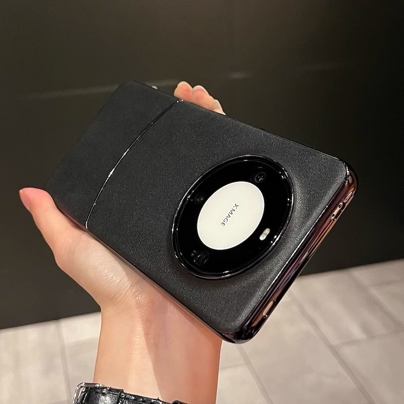 Carcasă Huawei Mate60 Pro+ cu textură de piele și plăci electroplătate, rezistentă la cădere, luxoasă și creativă Mate70 husă de protecție