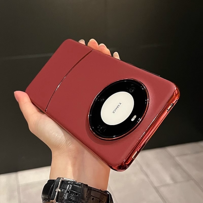 Carcasă Huawei Mate60 Pro+ cu textură de piele și plăci electroplătate, rezistentă la cădere, luxoasă și creativă Mate70 husă de protecție