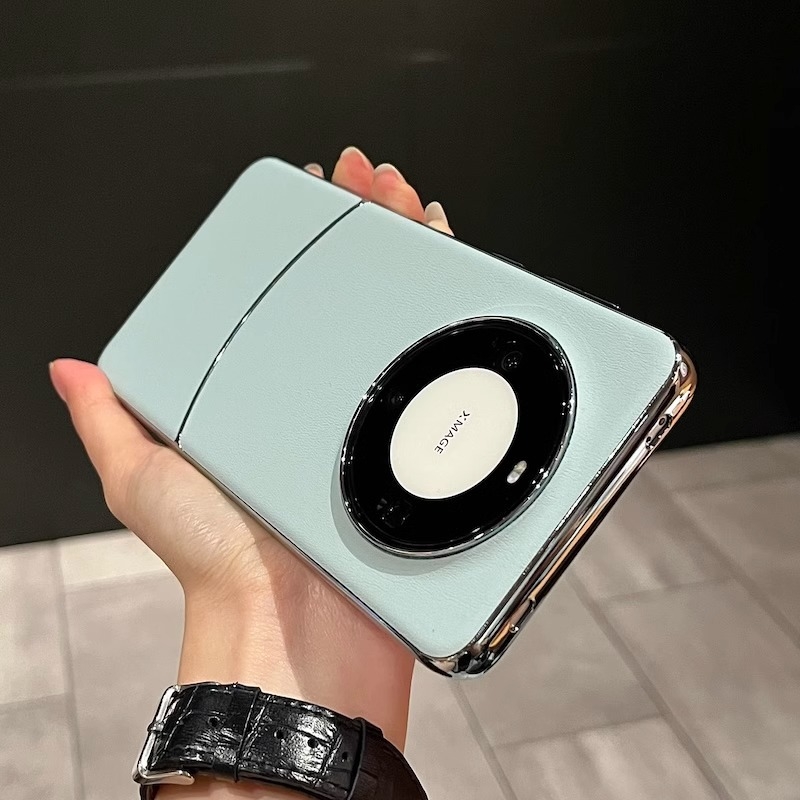 Carcasă Huawei Mate60 Pro+ cu textură de piele și plăci electroplătate, rezistentă la cădere, luxoasă și creativă Mate70 husă de protecție