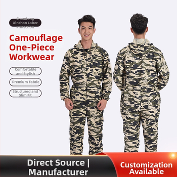 Combinezon de lucru camuflat, protecție împotriva prafului, respirabil, costum de protecție pentru vopsire