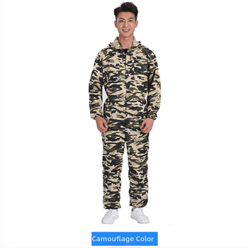 Combinezon de lucru camuflat, protecție împotriva prafului, respirabil, costum de protecție pentru vopsire