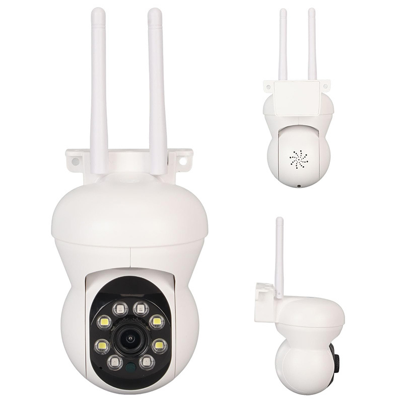 K21 Cameră exterioară 1080p PTZ cu rotație la 360°, Wi‑Fi fără fir, vizionare nocturnă pentru securitate