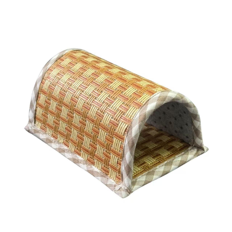Cuib de vară pentru hamsteri și porcuși de Guineea, cu tunel răcoritor și covoraș din mătase rece