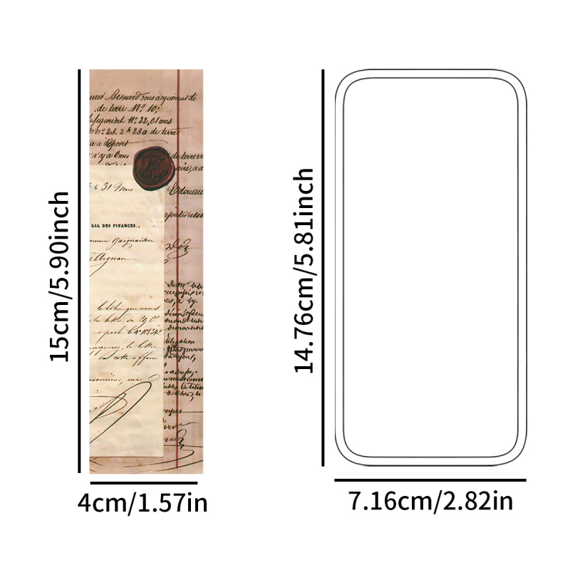 Set de 30 semne de carte vintage pentru cărți, albume și caiete — decorative, retro, desene creative