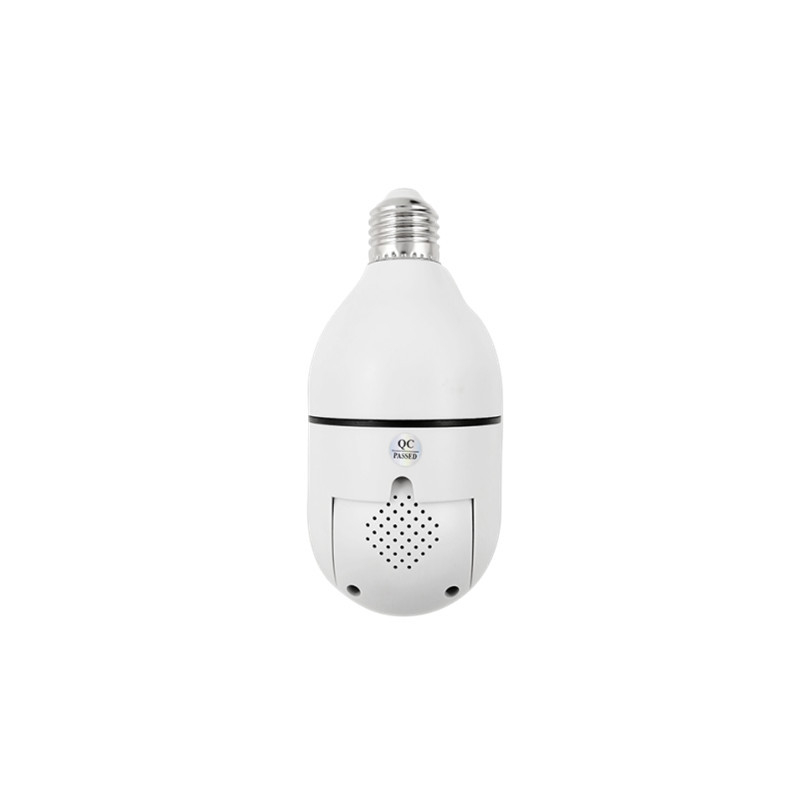 ICSEE Cameră de supraveghere în formă de bec pentru uz casnic, Wi-Fi fără fir, HD, monitorare 360°, soclu E27