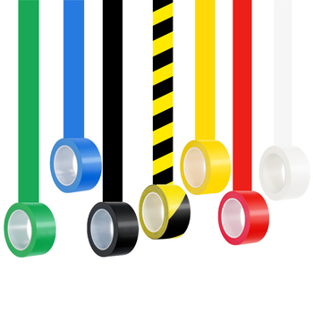 Bandă de avertizare galben-negru pentru marcaje pe podea – marcaj tip zebra, lăţime 4,8 cm, lungime 16/33 m