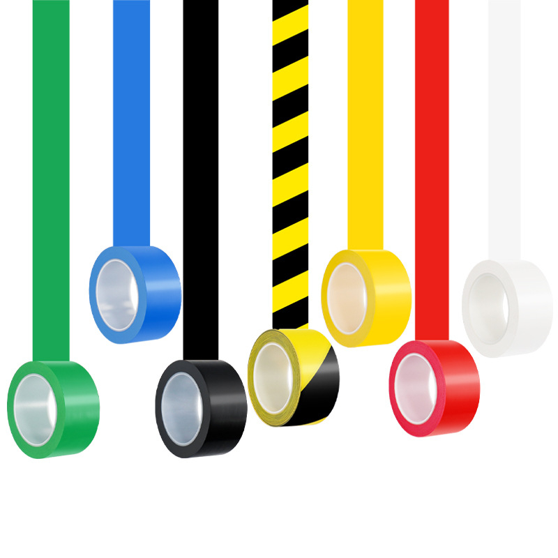 Bandă de avertizare galben-negru pentru marcaje pe podea – marcaj tip zebra, lăţime 4,8 cm, lungime 16/33 m