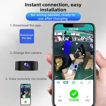 Cameră de supraveghere wireless X3 cu vedere pe timp de noapte, monitorizare pentru interior și exterior, HD