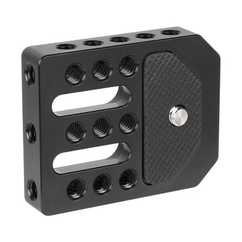 Cușcă monitor 1/4 inch, placă inferioară și placă tip brânză pentru rig-ul camerei, aliaj de aluminiu