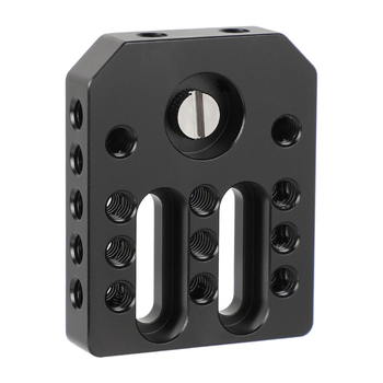Cușcă monitor 1/4 inch, placă inferioară și placă tip brânză pentru rig-ul camerei, aliaj de aluminiu