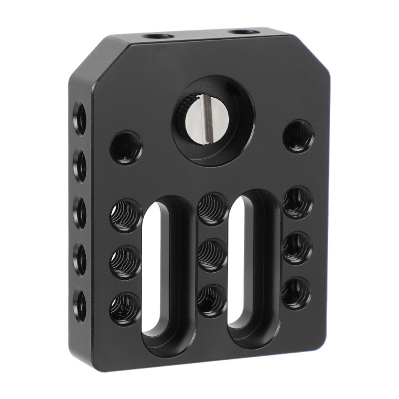 Cușcă monitor 1/4 inch, placă inferioară și placă tip brânză pentru rig-ul camerei, aliaj de aluminiu