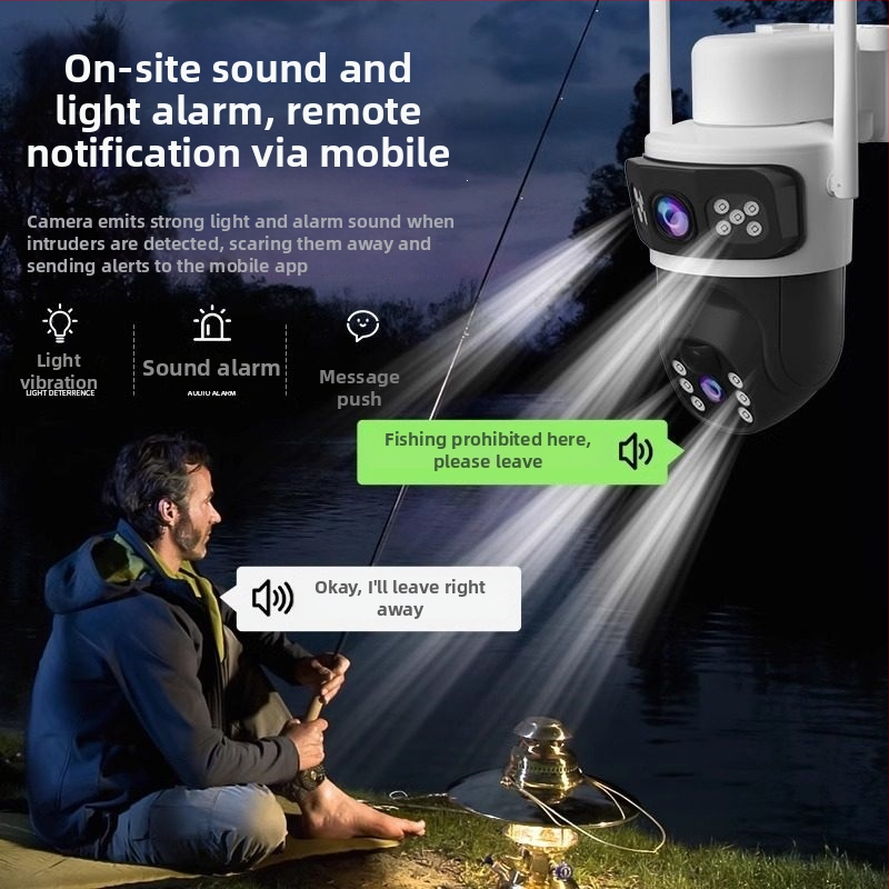 Cameră solară de exterior pentru monitorizare, acoperire la 360°, fără unghiuri moarte, acces de la distanță prin telefon, funcționare fără electricitate și Internet, viziune nocturnă 4G