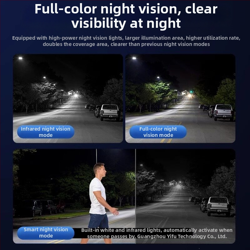 Cameră solară de exterior pentru monitorizare, acoperire la 360°, fără unghiuri moarte, acces de la distanță prin telefon, funcționare fără electricitate și Internet, viziune nocturnă 4G