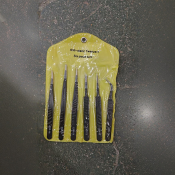 Pince mici de înaltă precizie, oțel inoxidabil antistatic, vârfuri ascuțite și curbate, unealtă pentru îndepărtarea fibrelor din cuibul de păsări, pense pentru repararea mașinii de cusut