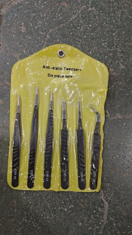 Pince mici de înaltă precizie, oțel inoxidabil antistatic, vârfuri ascuțite și curbate, unealtă pentru îndepărtarea fibrelor din cuibul de păsări, pense pentru repararea mașinii de cusut