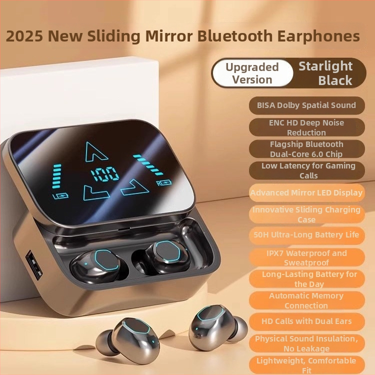 Căști Bluetooth – nou model 2025, fără fir, sunet de înaltă calitate