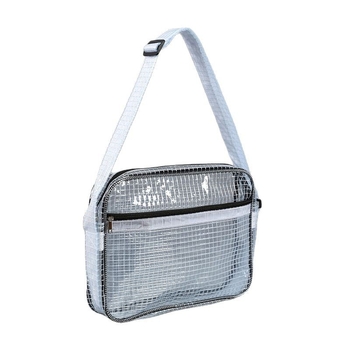 Geantă pentru unelte din PVC, antistat, transparentă cu plasă, fără praf, impermeabilă, dimensiuni 40×30×8 cm