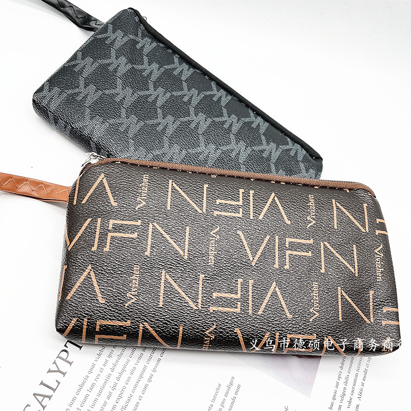 Geantă de telefon din PU, cu curea de mână, portofel cu fermoar pentru monede, clutch feminin cu model geometric