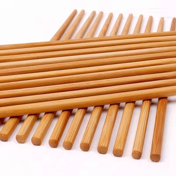 Seria Z: 10 perechi de bețișoare de bambus pentru hot pot, bambus natural, fără mucegai, fără vopsea, fără ceară, finisaj carbonizat