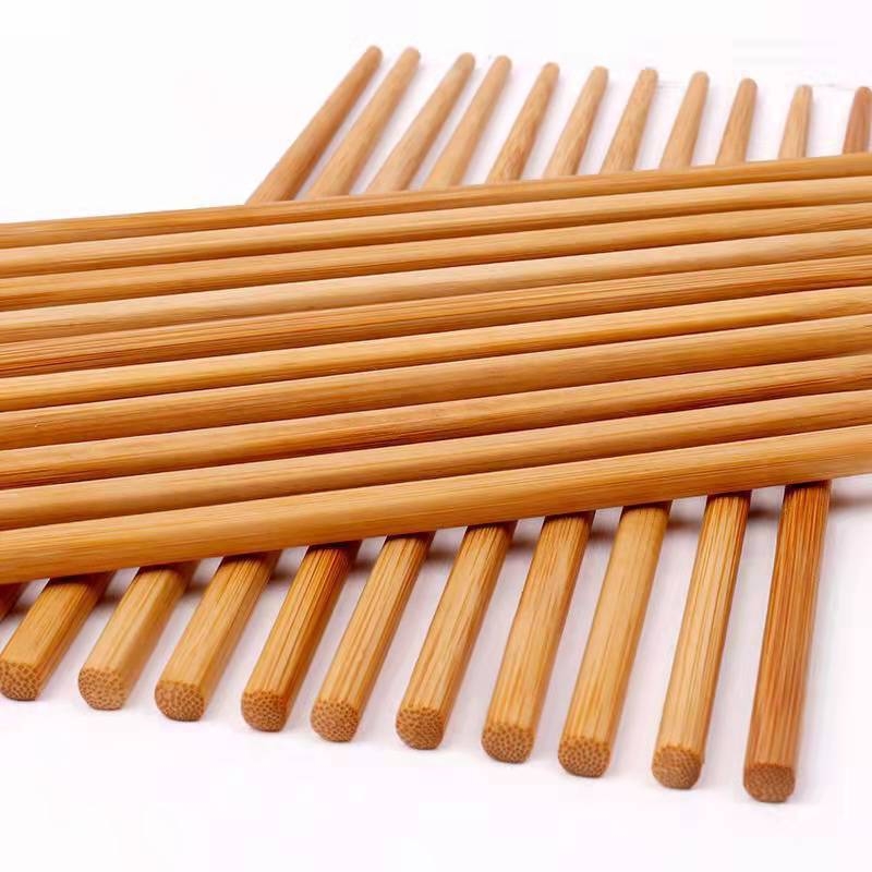 Seria Z: 10 perechi de bețișoare de bambus pentru hot pot, bambus natural, fără mucegai, fără vopsea, fără ceară, finisaj carbonizat