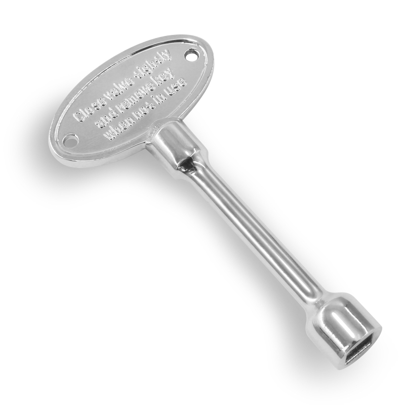 Cheie universală pentru supape de gaz MENSI, pentru supape de gaz de 1/4 și 5/16, argintiu, 3 inci