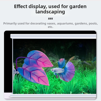 Decor plantă în formă de frunză pentru Betta în acvariu – frunză artificială de plantă acvatică pentru decor, odihnă, ascunzătoare și împerechere