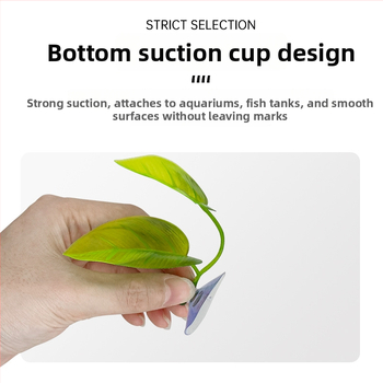 Decor plantă în formă de frunză pentru Betta în acvariu – frunză artificială de plantă acvatică pentru decor, odihnă, ascunzătoare și împerechere