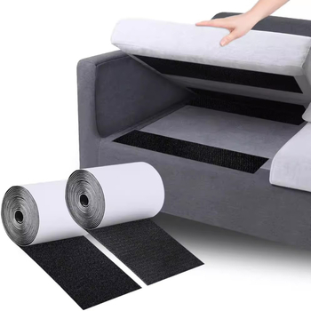 Husa de canapea cu Velcro pentru fixarea pernelor, material nylon-poliester 50/50, spate aderent puternic și închidere cu cârlig și buclă pentru anti-derapare la spate.