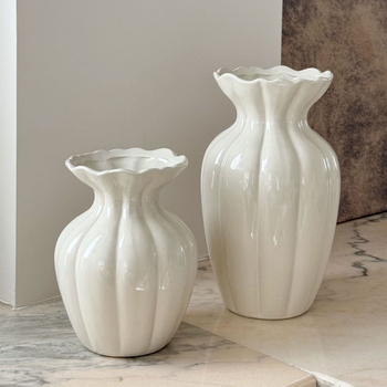 Vază ceramică în stil nordic pentru decorul casei cu flori artificiale