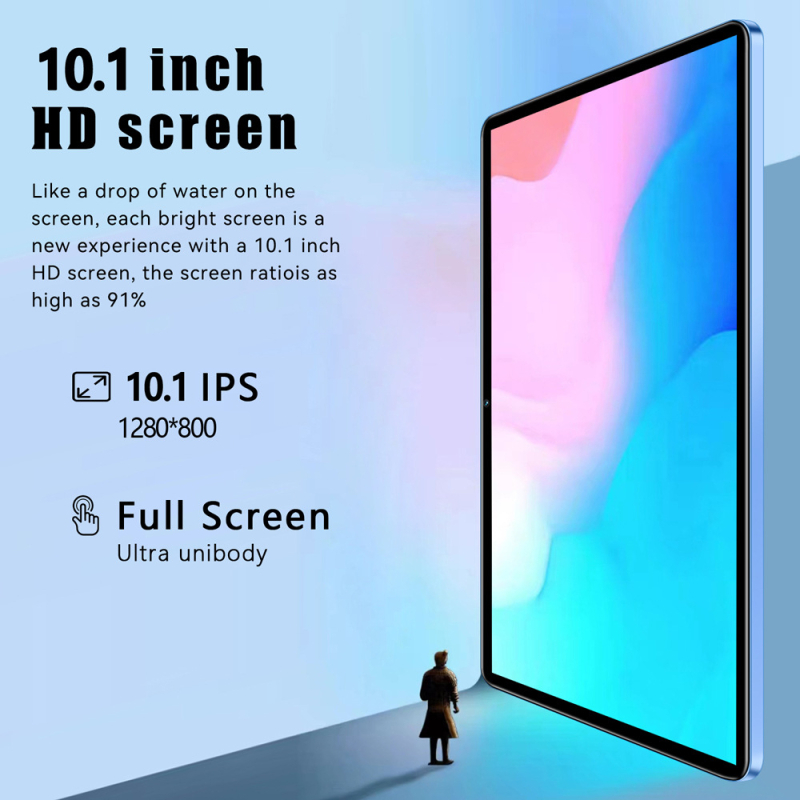 S23 Tabletă Android HD de 10,1 inch, Wi‑Fi, Bluetooth, GPS, 4G, MTK octa-core, 64GB, cameră duală, ecran IPS, corp metalic