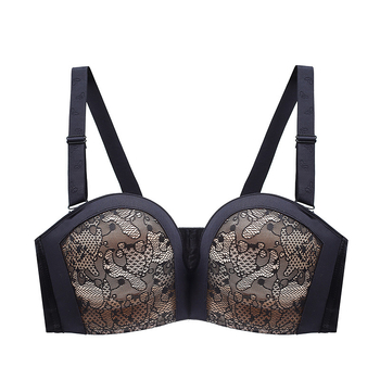 Sutien de mireasă fără bretele, cu cupe mari, mărime mare, dantelă, sexy