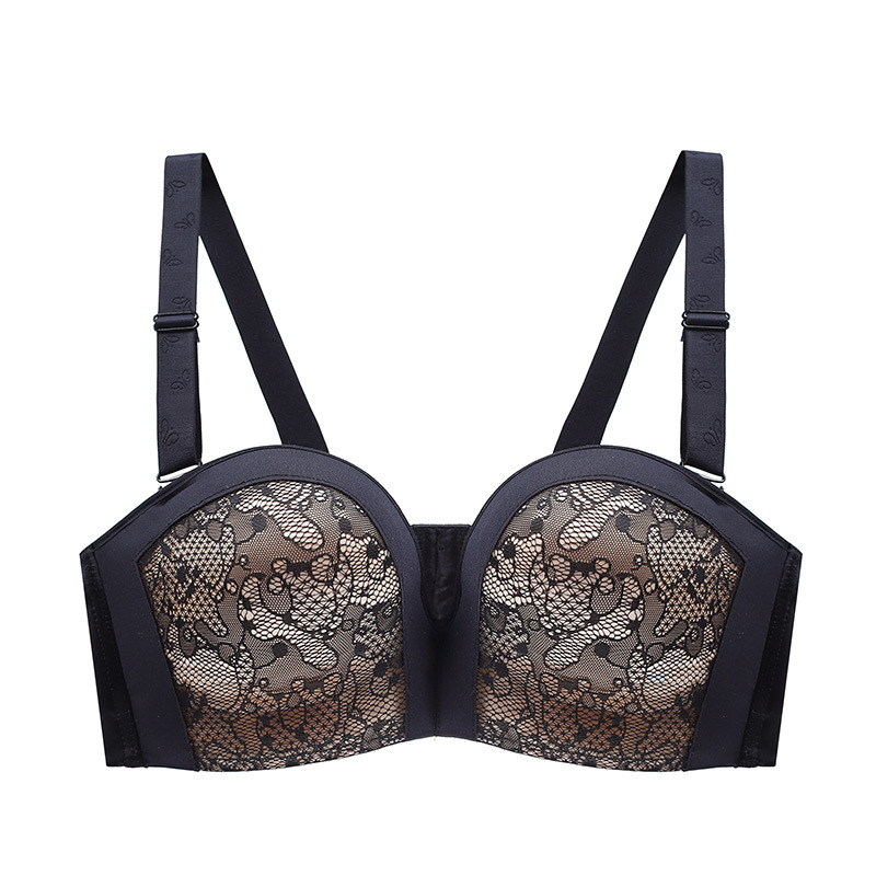 Sutien de mireasă fără bretele, cu cupe mari, mărime mare, dantelă, sexy
