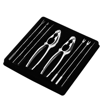 Set din 8 piese de unelte din oțel inoxidabil pentru mâncat raci