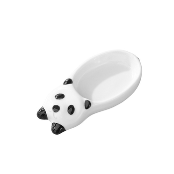 Farfurie ceramic Panda pentru sosuri, utilizare casnică, design drăguț, potrivită pentru sos de soia, oțet și sos pentru hot pot.
