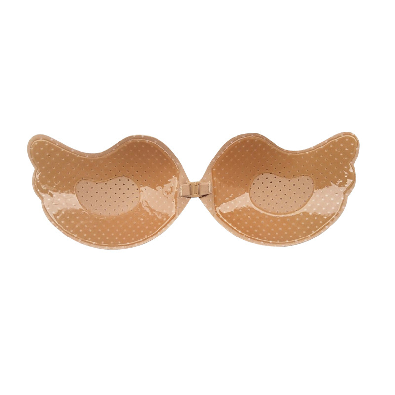 Sutien invizibil cu model de fluture, subțire, respirabil, din silicon, culoare nude