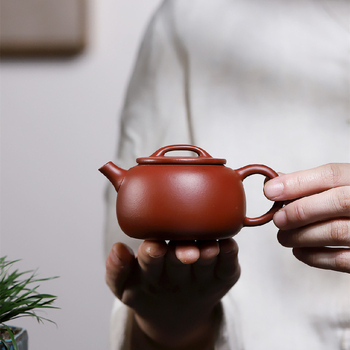 Ceainic din lut purpuriu, pictat manual, set Gongfu pentru uz casnic