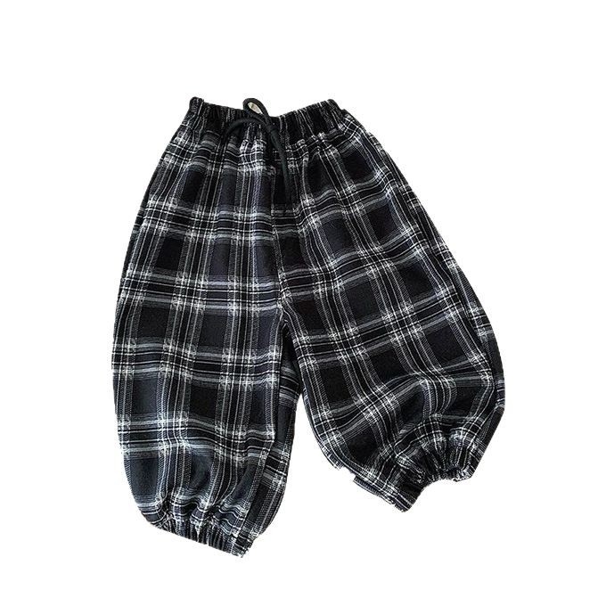 Pantaloni casual pentru copii, imprimeu leopard, stil coreean, material Ice-Silk