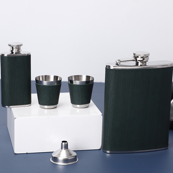 Set de hipflask din oțel inoxidabil 304, înaltă calitate, robuste pentru exterior, mini-flasuri portabile cu imprimare a logo-ului