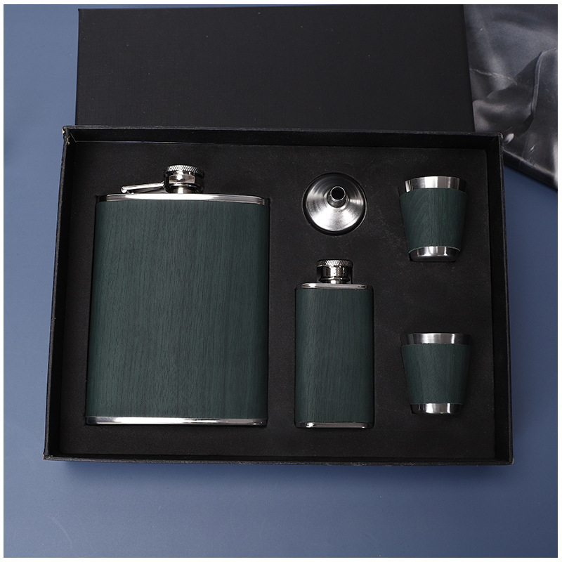 Set de hipflask din oțel inoxidabil 304, înaltă calitate, robuste pentru exterior, mini-flasuri portabile cu imprimare a logo-ului