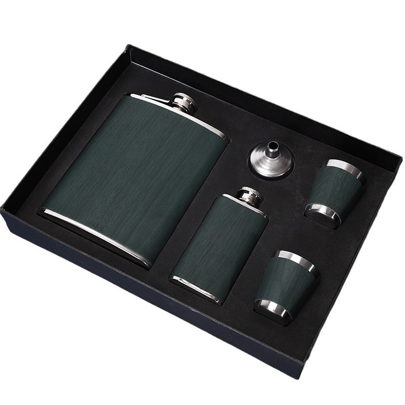 Set de hipflask din oțel inoxidabil 304, înaltă calitate, robuste pentru exterior, mini-flasuri portabile cu imprimare a logo-ului