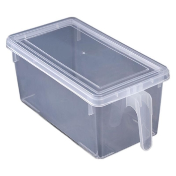 Cutie de depozitare în frigider pentru fructe și legume, transparentă, sigilată, din plastic