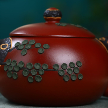 Ceainic din lut purpuriu Xi Shi, stil Red Robe, set Gongfu ceai în cutie cadou