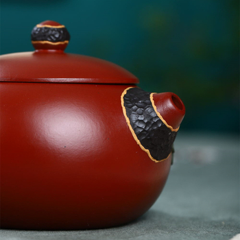 Ceainic din lut purpuriu Xi Shi, stil Red Robe, set Gongfu ceai în cutie cadou