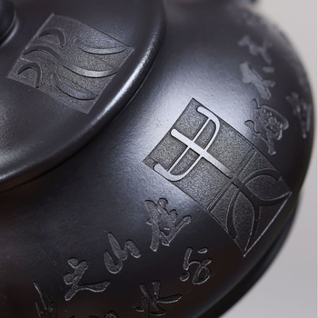 Ceainic Yixing Huangpan din lut purpuriu — lucrat manual, pentru uz casnic și cadouri corporative